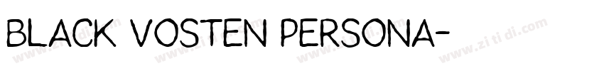black vosten persona字体转换